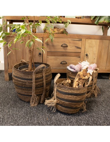 Grandes corbeilles bananier & herbe marine – Nature zen