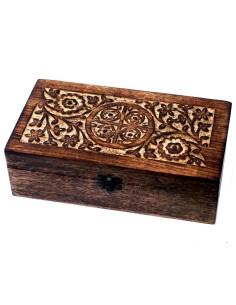 Boîte d’aromathérapie en bois – Grand rangement zen naturel
