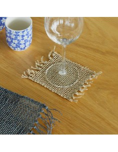 Dessous de verre naturels à franges – Simplicité zen