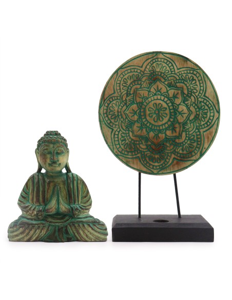 Set Feng Shui Bouddha & Mandala – Harmonie verte