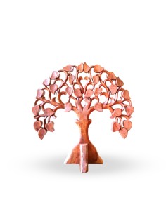 Panneau mural rond Ohm en bois – Méditation zen
