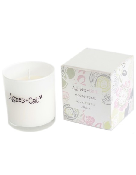 Bougie votive parfumée – Pierre de lune zen