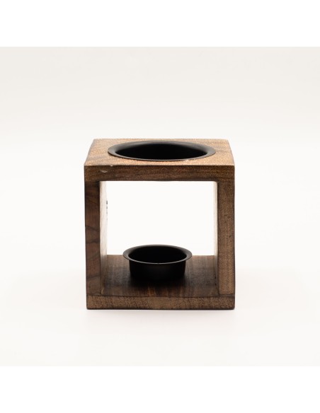 Brûle-parfum en bois de manguier – Éléphant zen