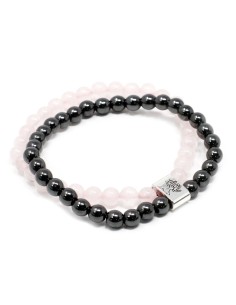 Bracelet magnétique en quartz rose – Douceur