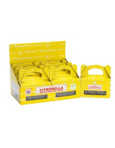 Cônes d’encens à reflux Satya – Citronnelle (boîte de 24)