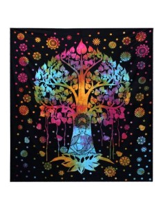 Colcha & tenture Arbre Bodhi – Éveil zen