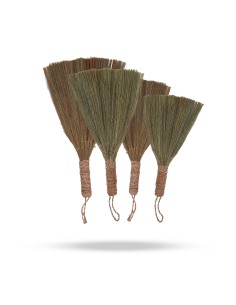 Décor mural en pampas – Éventails naturels