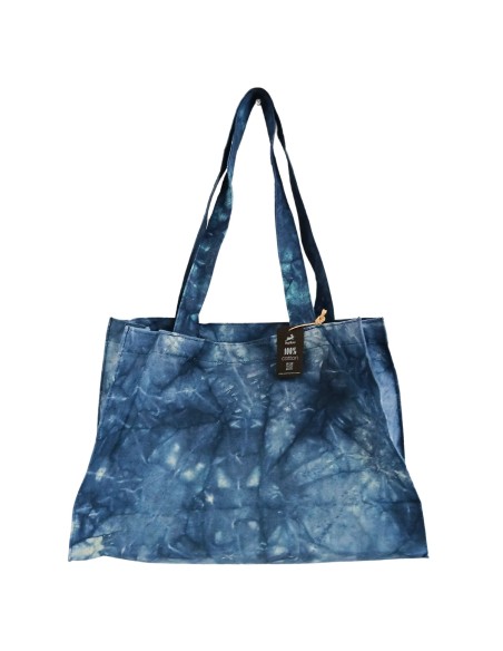 Sac à main effet lavé – Bleu océan profond