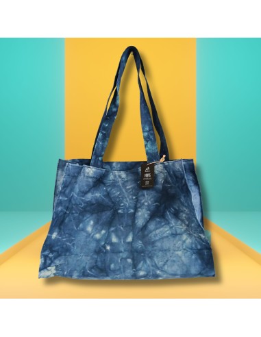 Sac à main effet lavé – Bleu océan profond