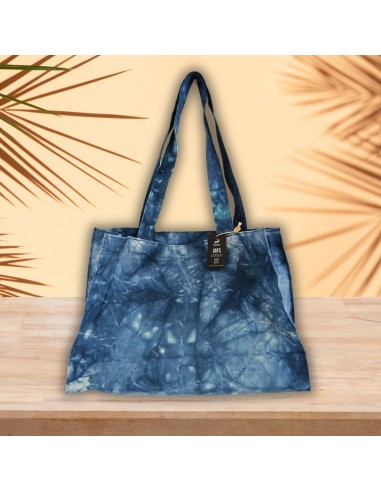 Sac à main effet lavé – Bleu océan profond
