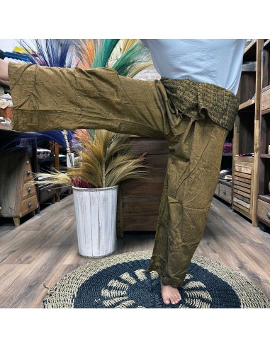 Pantalon yoga & festival – Mandala pêcheur thaï orange