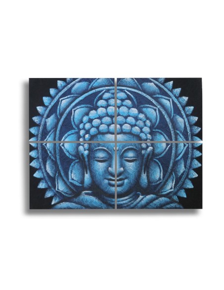 Brocarts muraux Bouddha bleu – Sérénité céleste