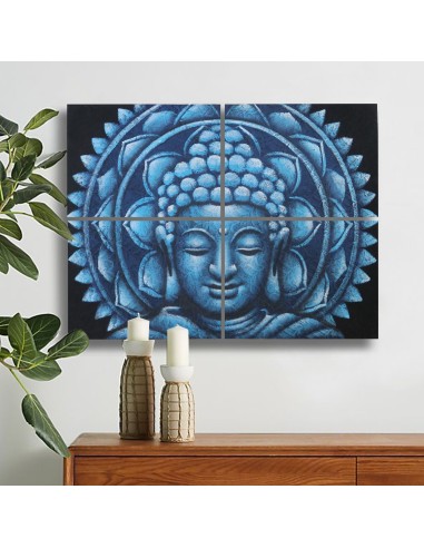 Brocarts muraux Bouddha bleu – Sérénité céleste