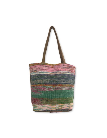 Grand sac en tapis recyclés – Tons roses