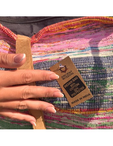 Grand sac en tapis recyclés – Tons roses