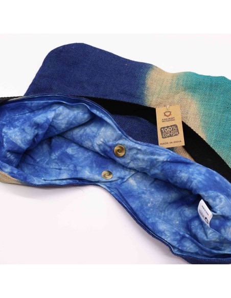 Sac porté épaule – Bleu denim