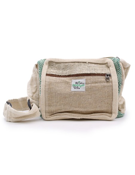 Sac messenger en chanvre & coton