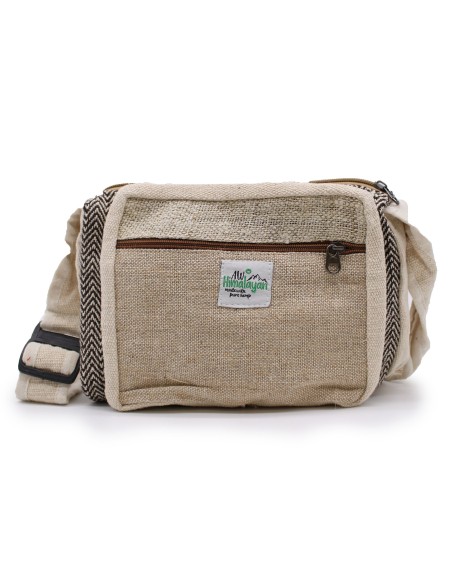 Sac messenger en chanvre & coton