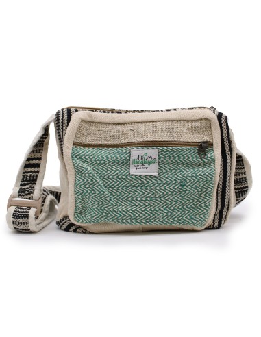 Sac messenger en chanvre & coton