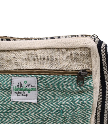 Sac messenger en chanvre & coton