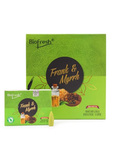 Cônes d’encens à reflux Biofresh – Oliban & myrrhe (40 cônes)