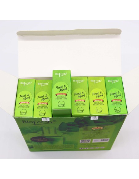 Cônes d’encens à reflux Biofresh – Oliban & myrrhe (40 cônes)