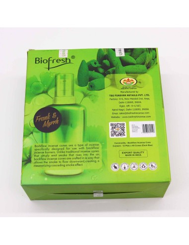 Cônes d’encens à reflux Biofresh – Oliban & myrrhe (40 cônes)