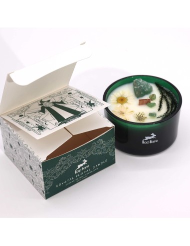 Bougie cristal Hop Hare – Fleur magique «Le Magicien»