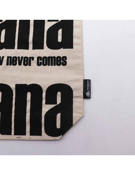 Sac cabas iconique – «?Mañana Mañana?» – Toile naturelle 10?oz