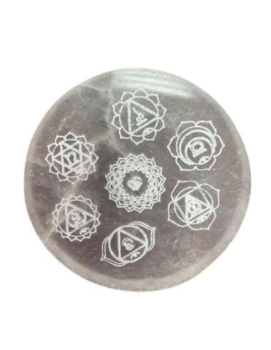 Petite plaque de recharge chakra – Design sacré