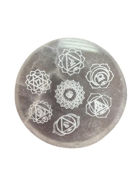 Petite plaque de recharge chakra – Design sacré