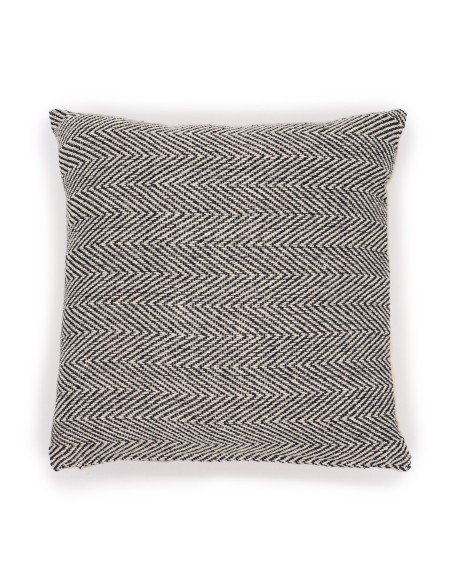 Housse de coussin graphique – Chevron gris zen
