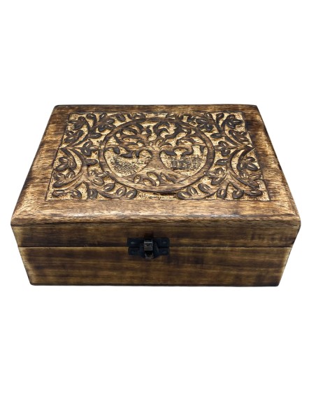 Boîte à souvenirs en bois Arbre de Vie – Mémoire zen