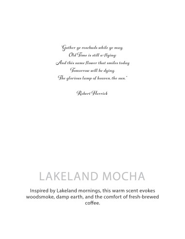 Agnes + Cat – Bougie botanique soja «Lakeland Mocha»