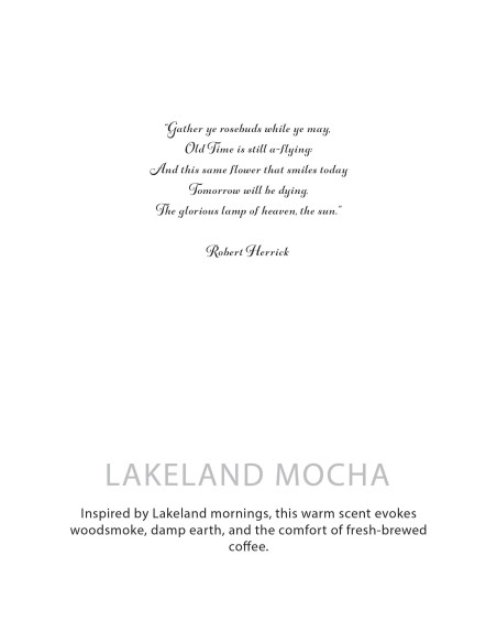 Agnes + Cat – Bougie botanique soja «Lakeland Mocha»