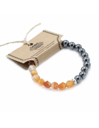 Bracelet magnétique en cornaline – Vitalité zen