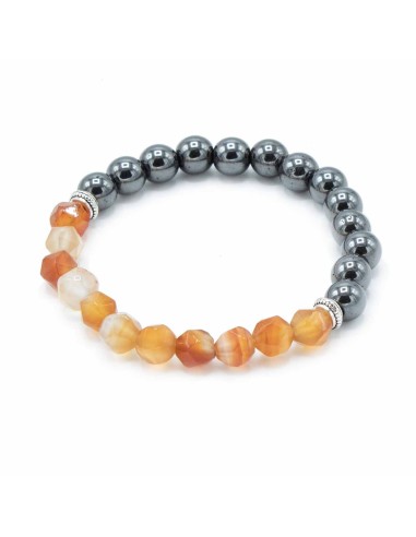 Bracelet magnétique en cornaline – Vitalité zen