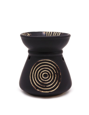 Brûle-parfum naturel grand format – Brun zen