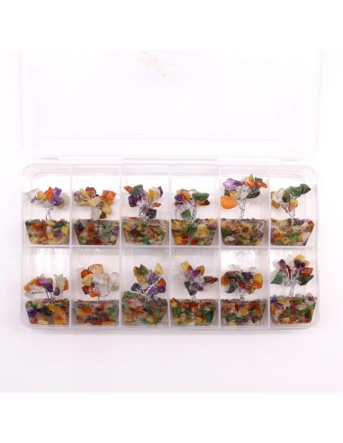 Mini arbre de pierres – Multi-gemmes & orgonite