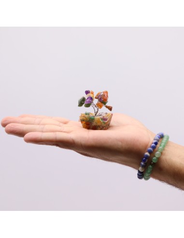 Mini arbre de pierres – Multi-gemmes & orgonite