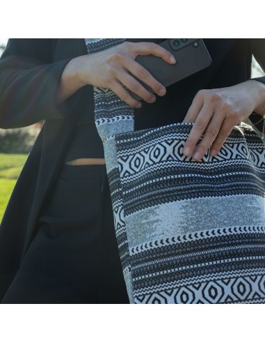 Sac tote jacquard naturel – Caravane urbaine