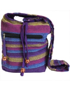 Sac bandoulière du Népal – Fleurs sauvages colorées