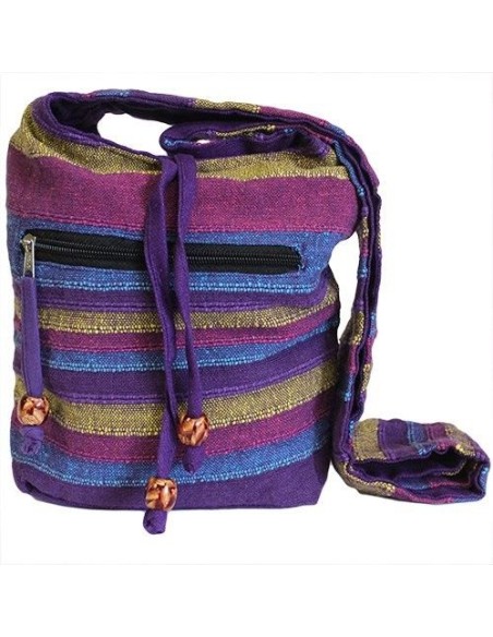 Sac bandoulière du Népal – Fleurs sauvages colorées
