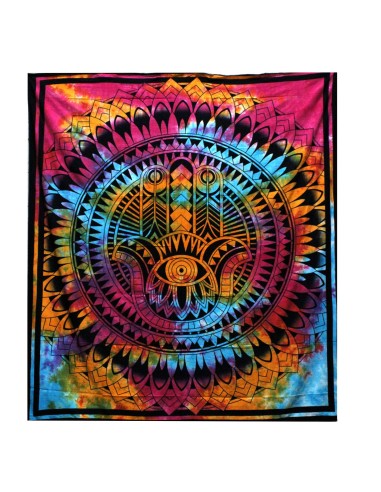 Colcha & tenture Hamsa – Protection sacrée