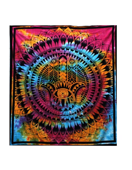 Colcha & tenture Hamsa – Protection sacrée