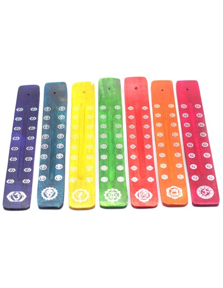 Brûleur d’encens - Chakras (couleurs assorties)