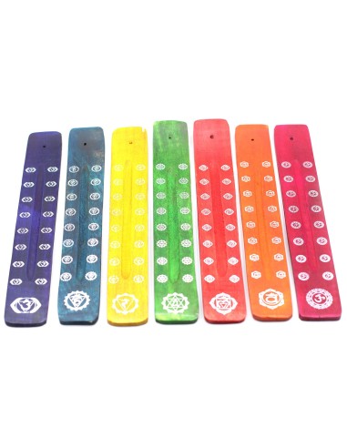 Brûleur d’encens - Chakras (couleurs assorties)