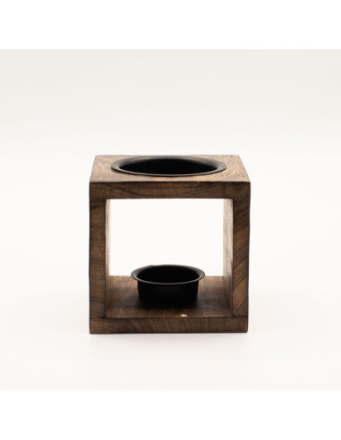 Brûle-parfum en bois de manguier – Yin & Yang