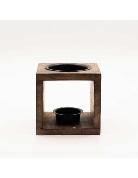 Brûle-parfum en bois de manguier – Yin & Yang