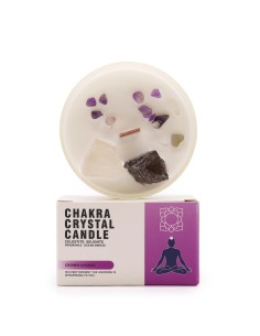 Bougie cristal chakra – Couronne
